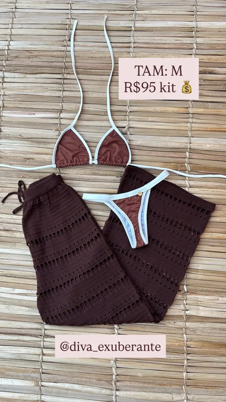 Kit calça e biquíni 