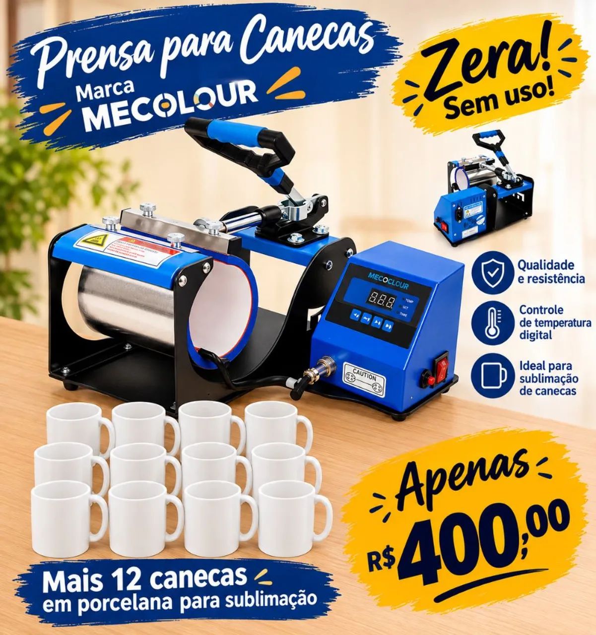 Prensa para canecas mecolour 