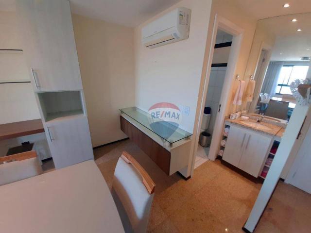 Apartamento mobiliado em Ponta Negra, andar alto e linda vista - Foto 12