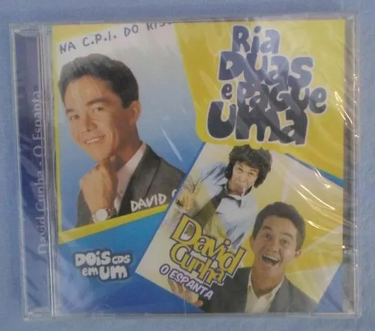 CD Duplo David Cunha O Espanta + Na CPI do Riso - Raro, Novo