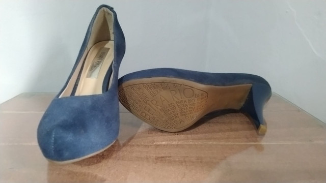 scarpin beira rio azul marinho