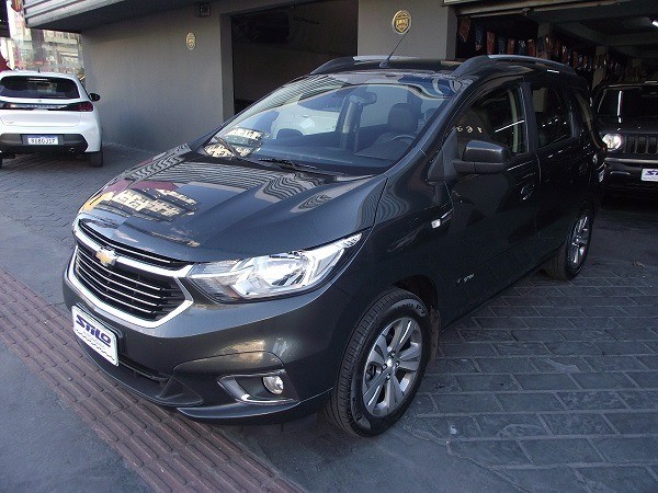 CHEVROLET SPIN LTZ 1.8 AUTOMÁTICO FLEX 07 LUGARES 2018/2019 CINZA CÓD. 7621