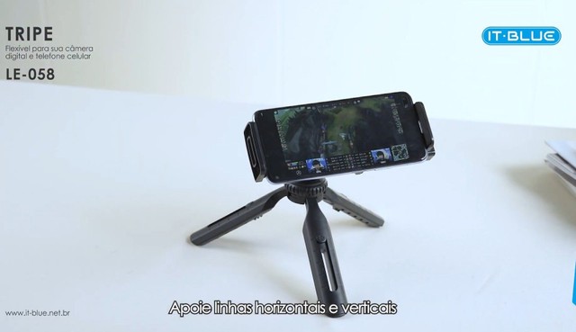 Tripé suporte para celular e tablet rotação 360°