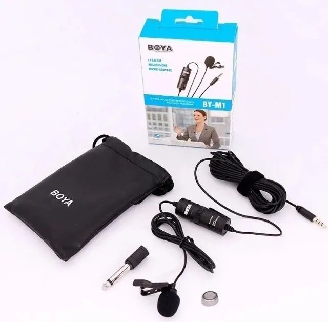 Lapela Boya Para Smartphone e Câmera - Possui Cabo de 6 Metros - Zerado!