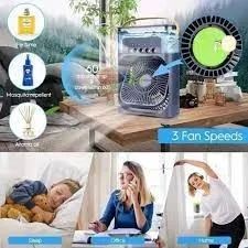 Climatizador De Ar Umidicador de Ar Frio Portátil Usb 5v Mini Ventilador 20cm - Foto 2