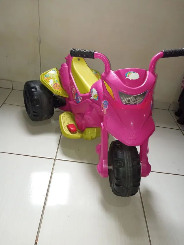 Motinha Eletrica Pink Infantil com Marcha Frente e Ré 6v/3+