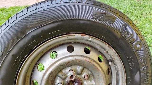 Rodas de liga leve, jogo, aro 15, originais da Toyota Prévia - Foto 3