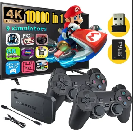 Console de videogame para TV M8 Plus Quad-core, 4K HD embutido em mais de  10000 jogos PS Retro Games, com controlador de jogo para PS1 Gamepad,  64G/10000 games : : Eletrônicos
