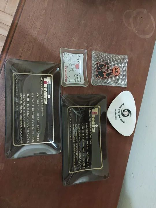 Conjunto de cinzeiros de marcas antigas - Foto 4