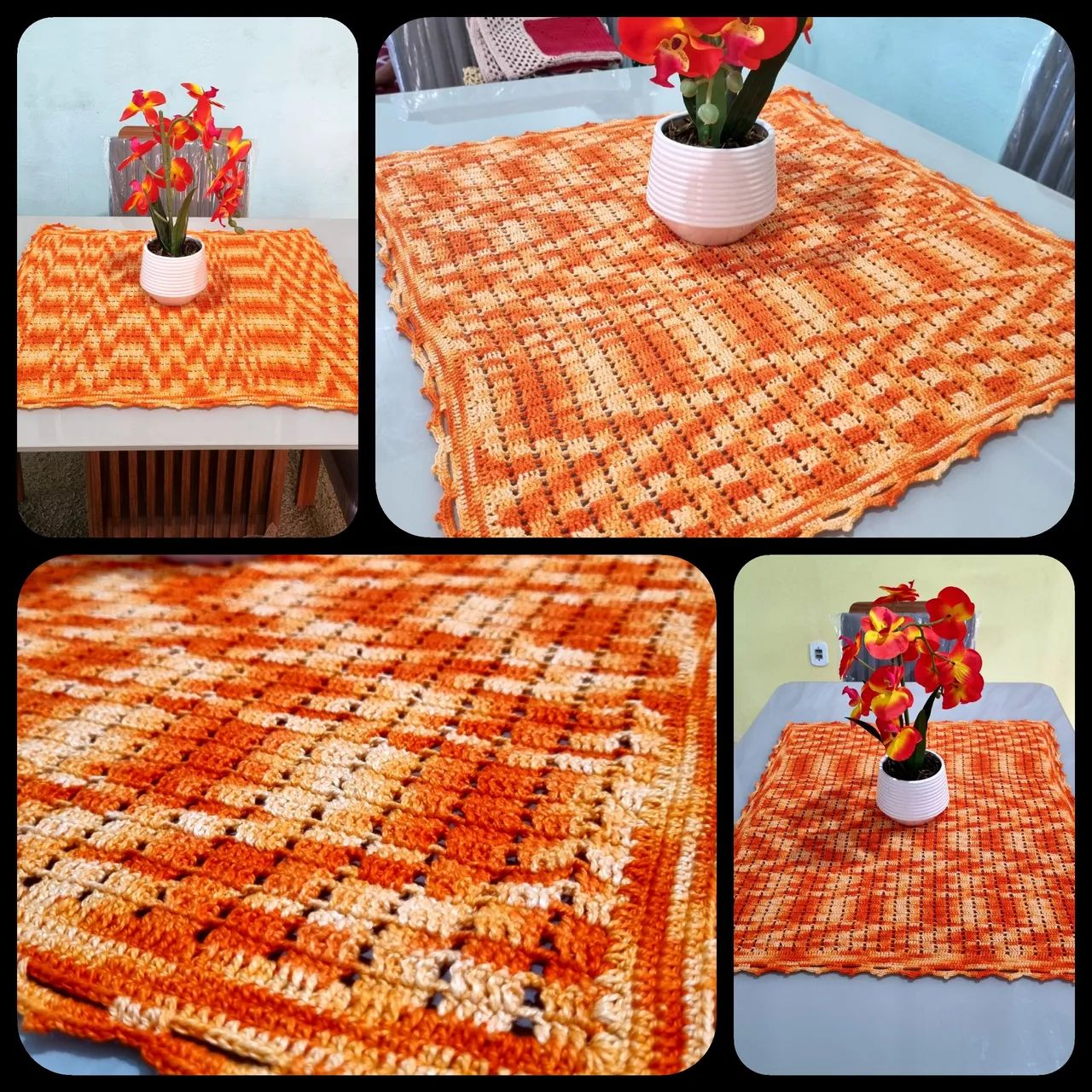 Toalha de Mesa Crochê - Colorido e Elegante - Vários Modelos - Foto 2