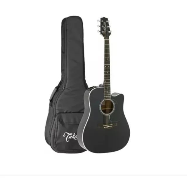 Violão Takamine Gd34ce Blk & Tp3g C/Bag Brilhante 