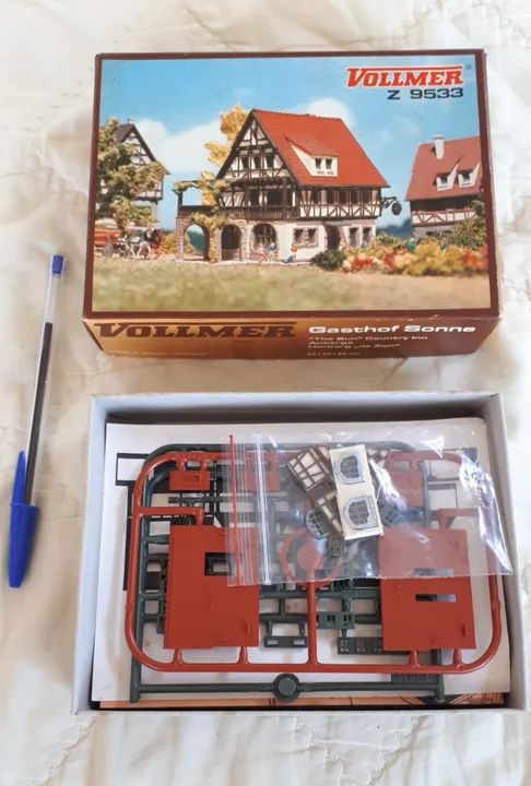 Kit Albergue alemão escala Z - Vollmer para ferromodelismo