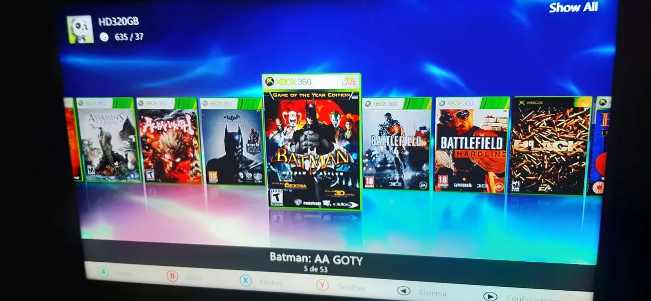 hd interno para xbox 360 rgh - 320gb - já é o menor preço