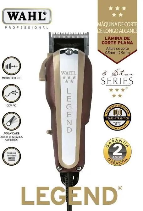 Máquina de cortar cabelo Whal Legend sem fio - Garantia até 4/09/26