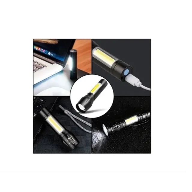 Mini Lanterna Compacta Led Iluminação Forte Usb 3 Modos Bommax Bm-A033 - Foto 3