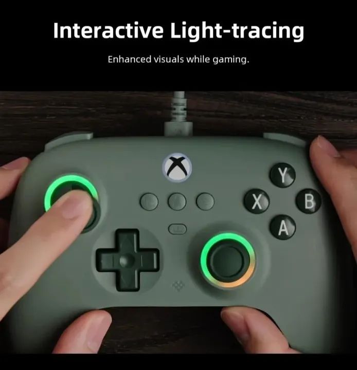 Controle 8BitDo Ultimate C com Fio para Xbox (Verde) - Foto 4