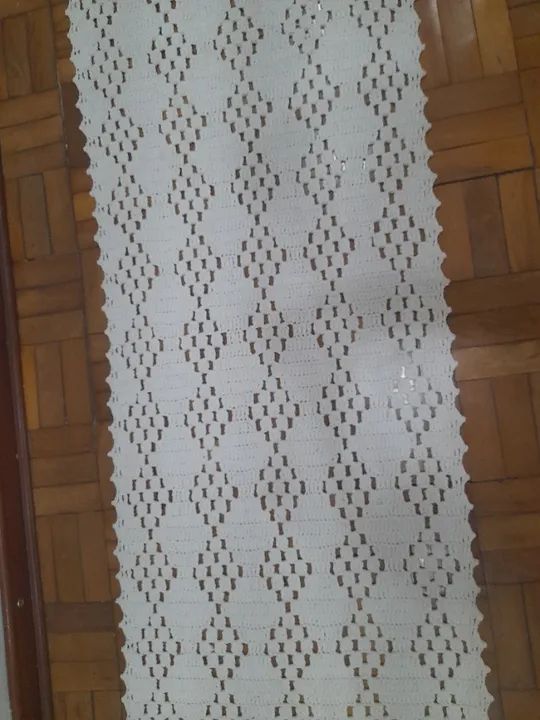 TAPETE PASSADEIRA DE BARBANTE CROCHÊ - Foto 4