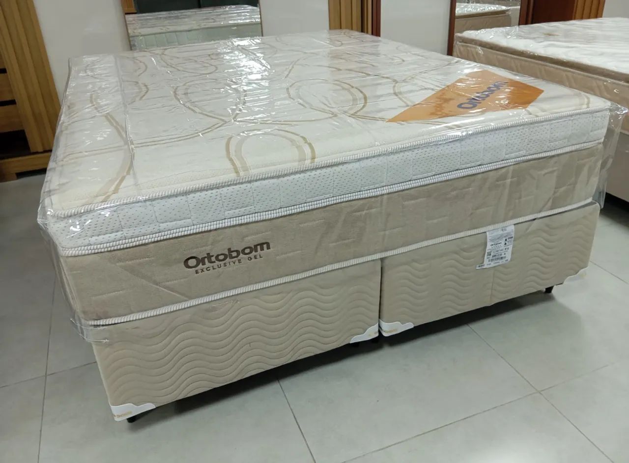 Cama box Queen Ortobom exclusive 