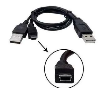 Cabo Y USB  1 Mini USB V3 x 2 USB A Cabo Para HD Externo 2.0 V3 Mini USB