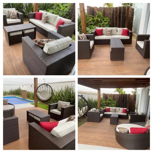 Conjuntos externos área gourmet / jardim/ pergolado 