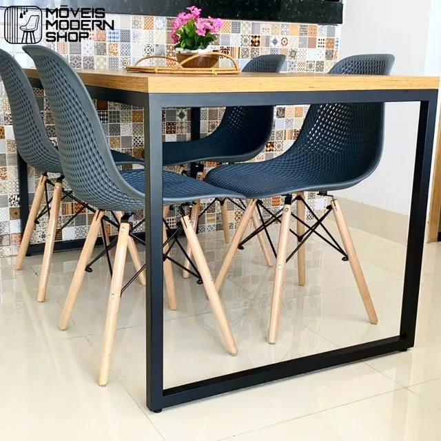 Mesa de jantar 4 lugares industrial Sob encomenda