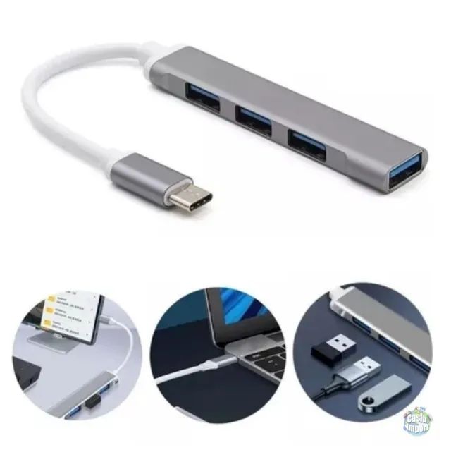 Hub tipo C com 4 portas Usb - Foto 2