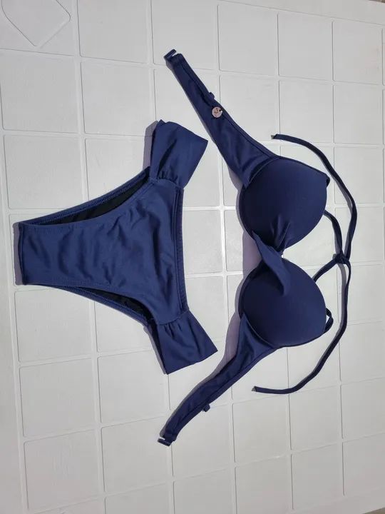 Biquíni Azul Marinho c/ Bojo - Foto 2