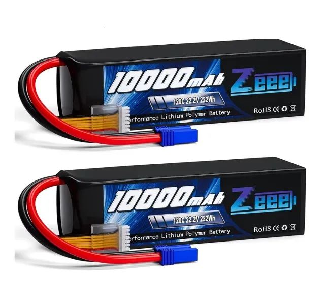 2 Baterias Lipo Zeee 4s 10000mah 120c P/ RC Automodelos Traxxas, Kyosho, Hpi, Arrma, Etc 