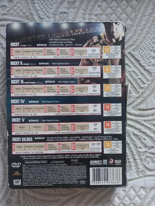 Box DVDs Filme ROCK 1-6 Original - Foto 2