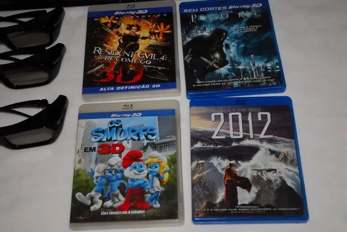 Blu-ray Player com óculos Sony e disco usados - Foto 4