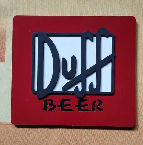 01 Quadro decorativo Cerveja Duff Beer