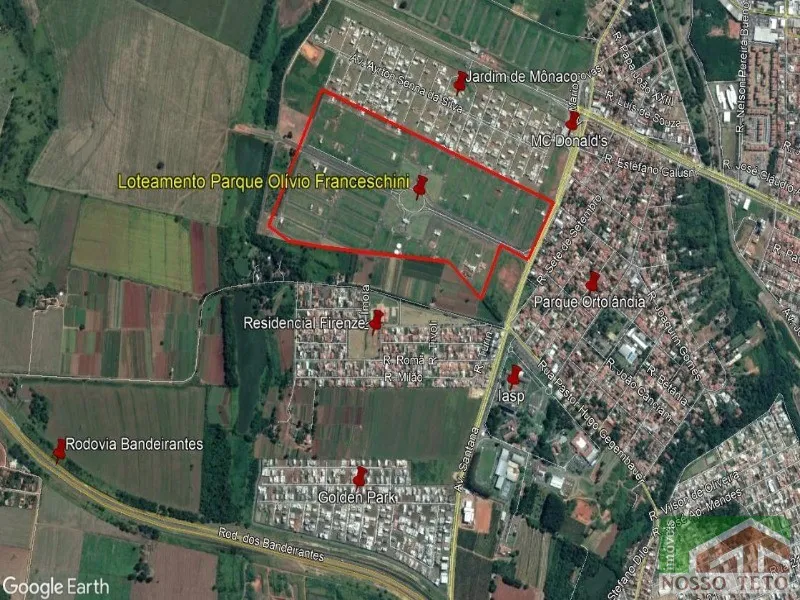 TERRENO À VENDA | PARQUE OLÍVIO FRANCESCHINI | HORTOLÂNDIA