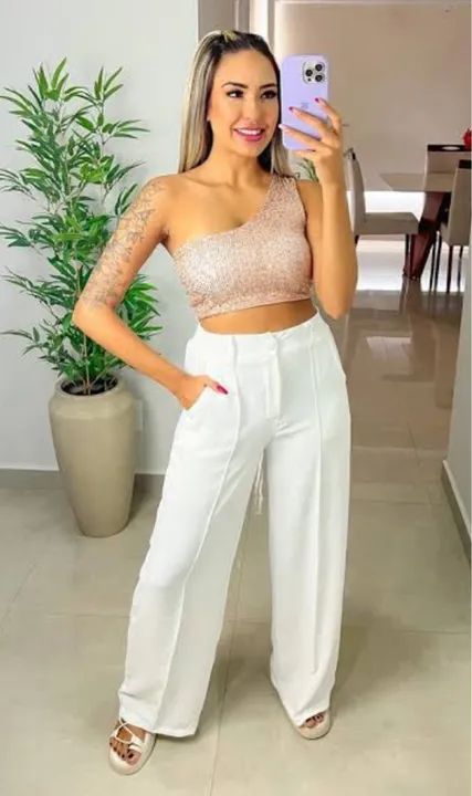 Calça pantalona GG - Foto 2