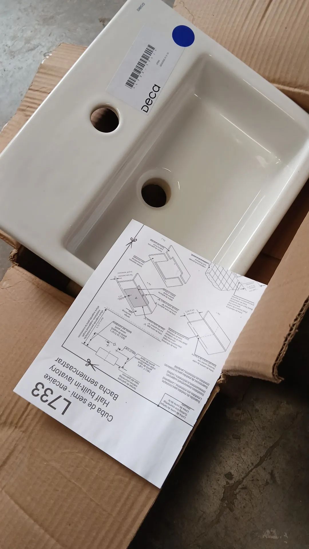 CubaSemi-Encaixe Deca L733 COMPLETA