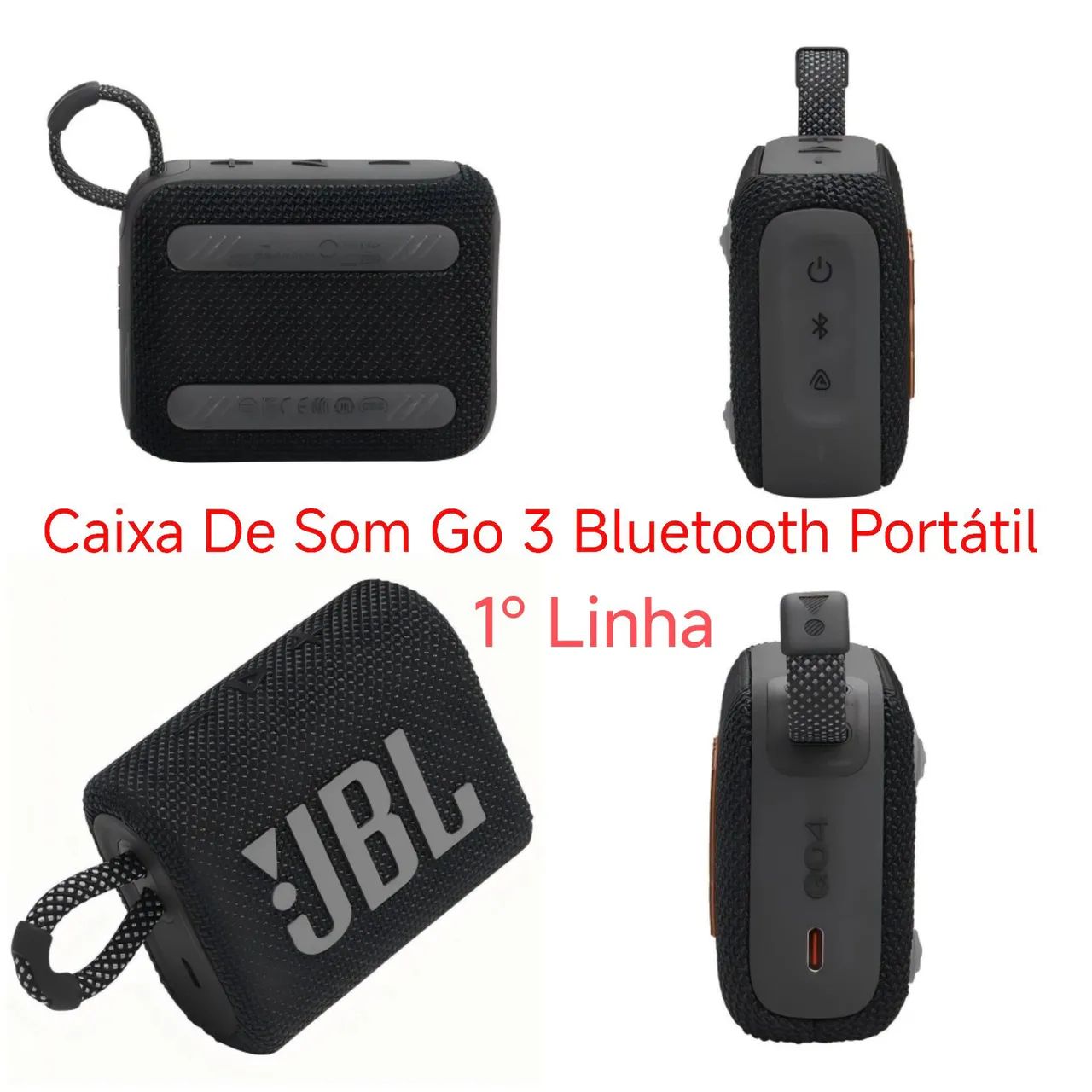Caixa de Som JBL Go 3 Bluetooth 1 linha Portátil