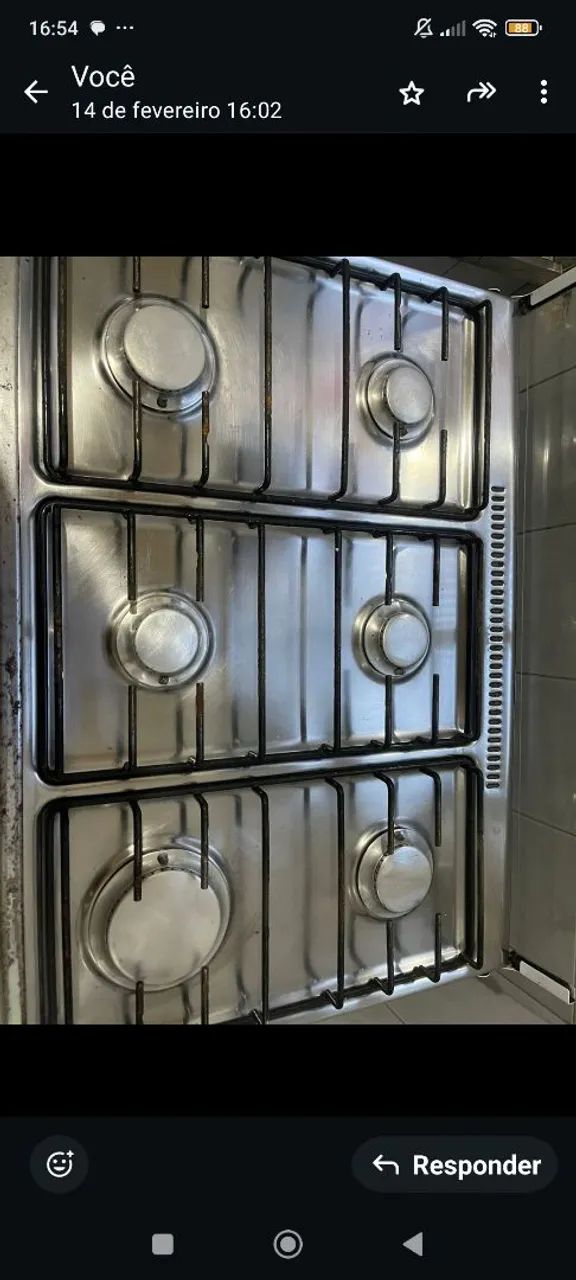 Fogão 5 Bocas com Forno - Usado em Ótimo Estado - Foto 2