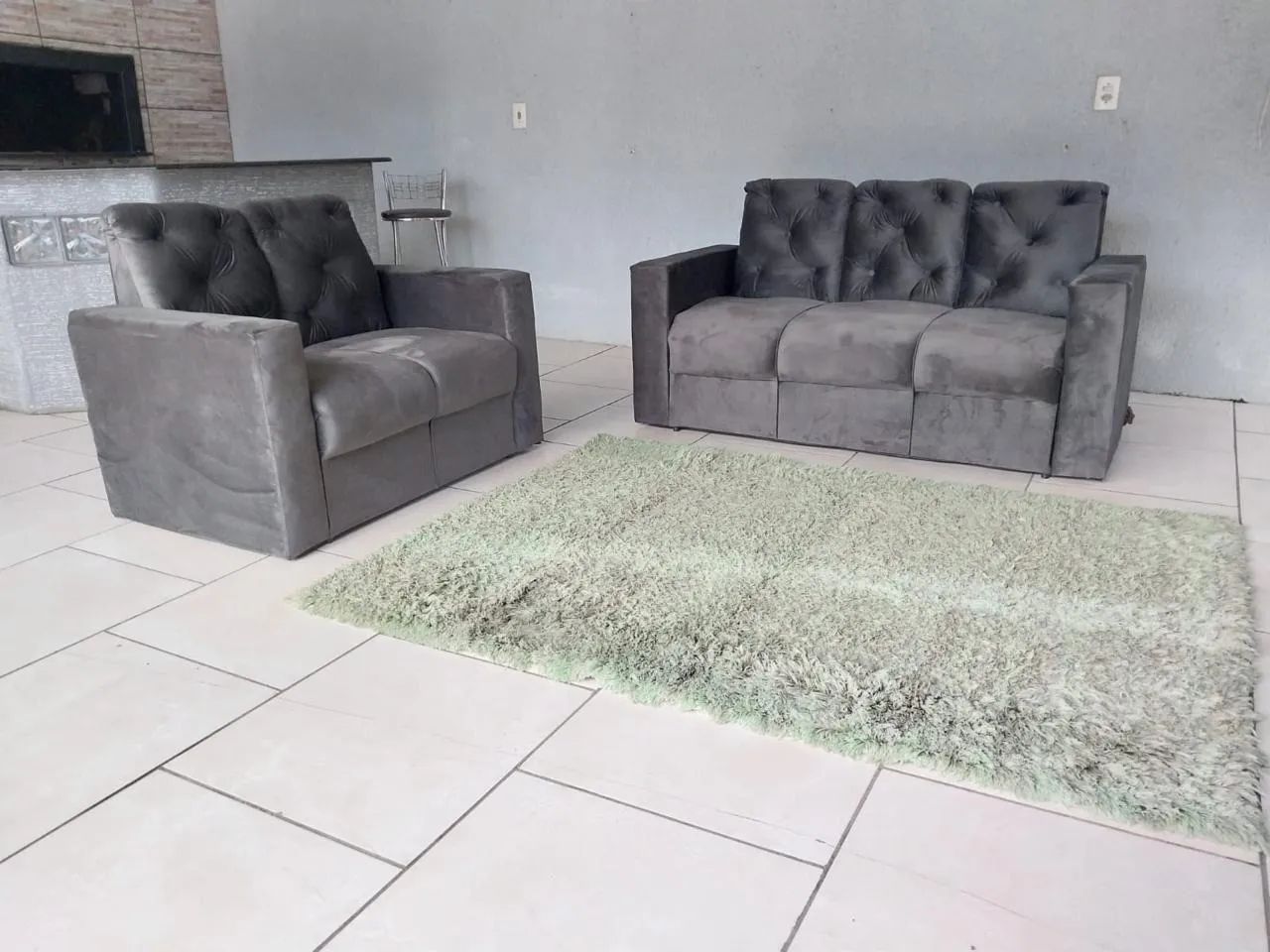 Sofá 2/3 lugares / NOVO / ENTREGAMOS
