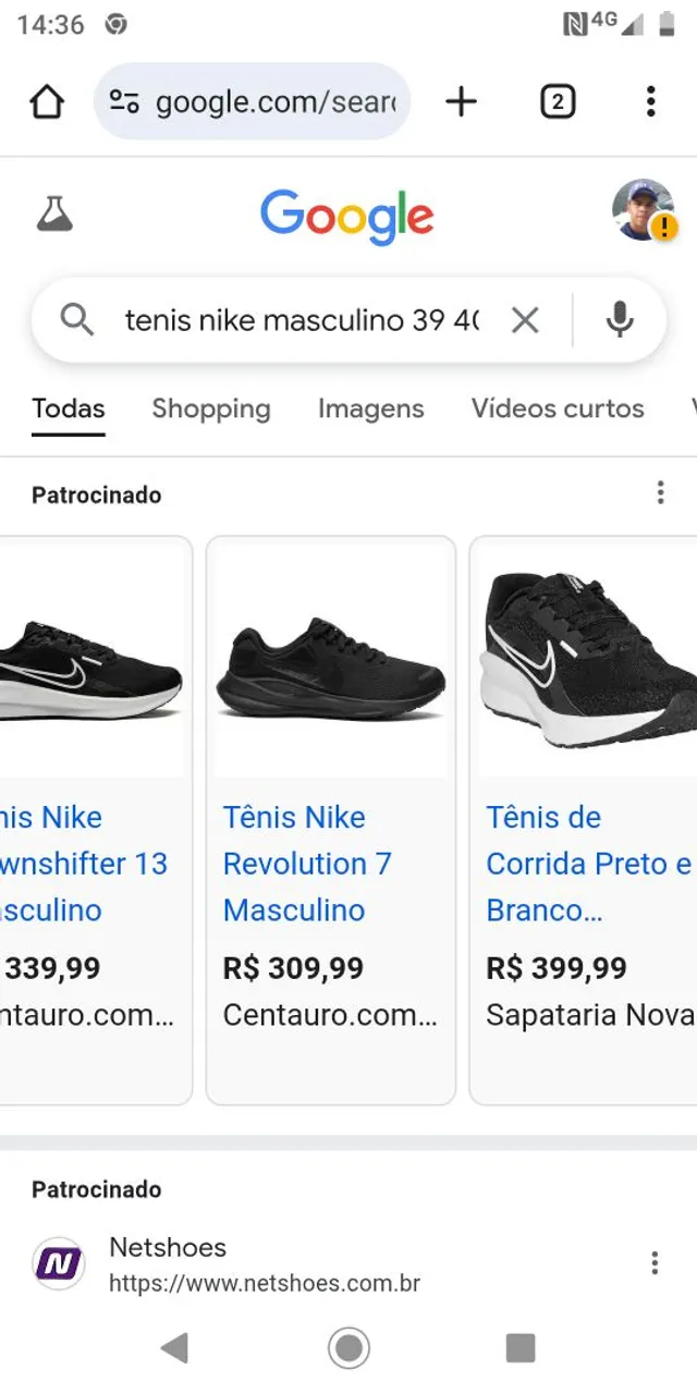 Tênis Nike Masculino Preto