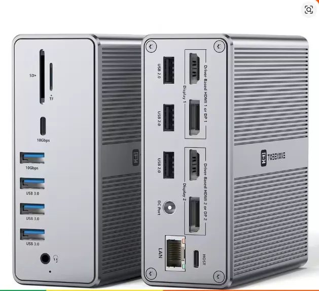 TOBENONE-UDS030 DisplayLink Docking Station, 18 em 1 - Foto 2