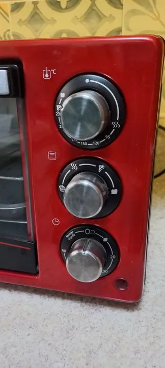 Forno Elétrico Oster Vermelho 12 Litros - Foto 5