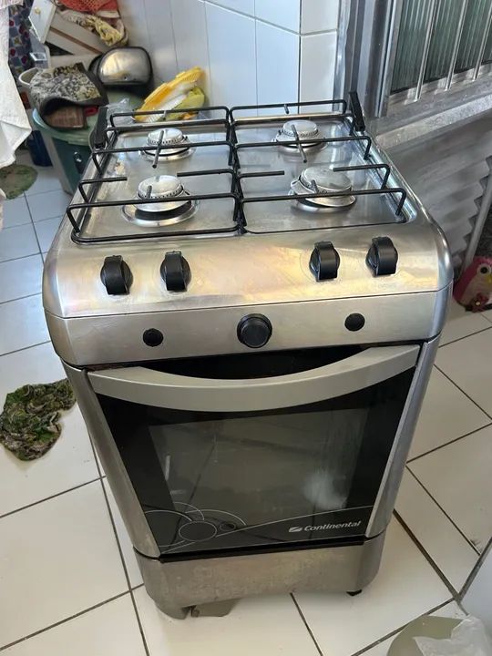 Fogão 4 bocas com forno - ótimo estado - Foto 6