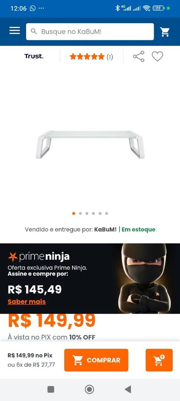 Suporte para Monitor com Design Moderno - Foto 3