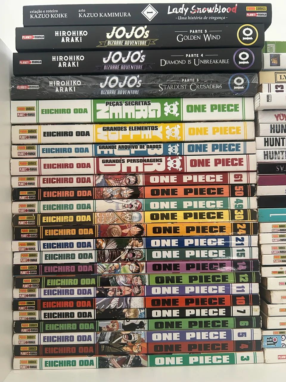 Mangás - One piece e JoJo