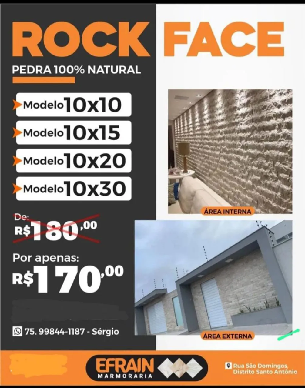 Revestimento travertino Rockface
