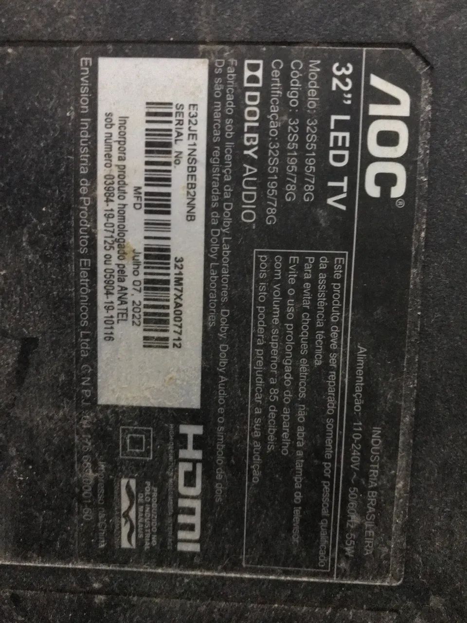 Roku TV Smart 32? polegadas com defeito  - Foto 2