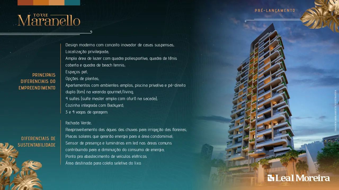 Torre Maranello com quatro suítes no Umarizal - Venha Marcar uma visita em nossa loja conc - Foto 5