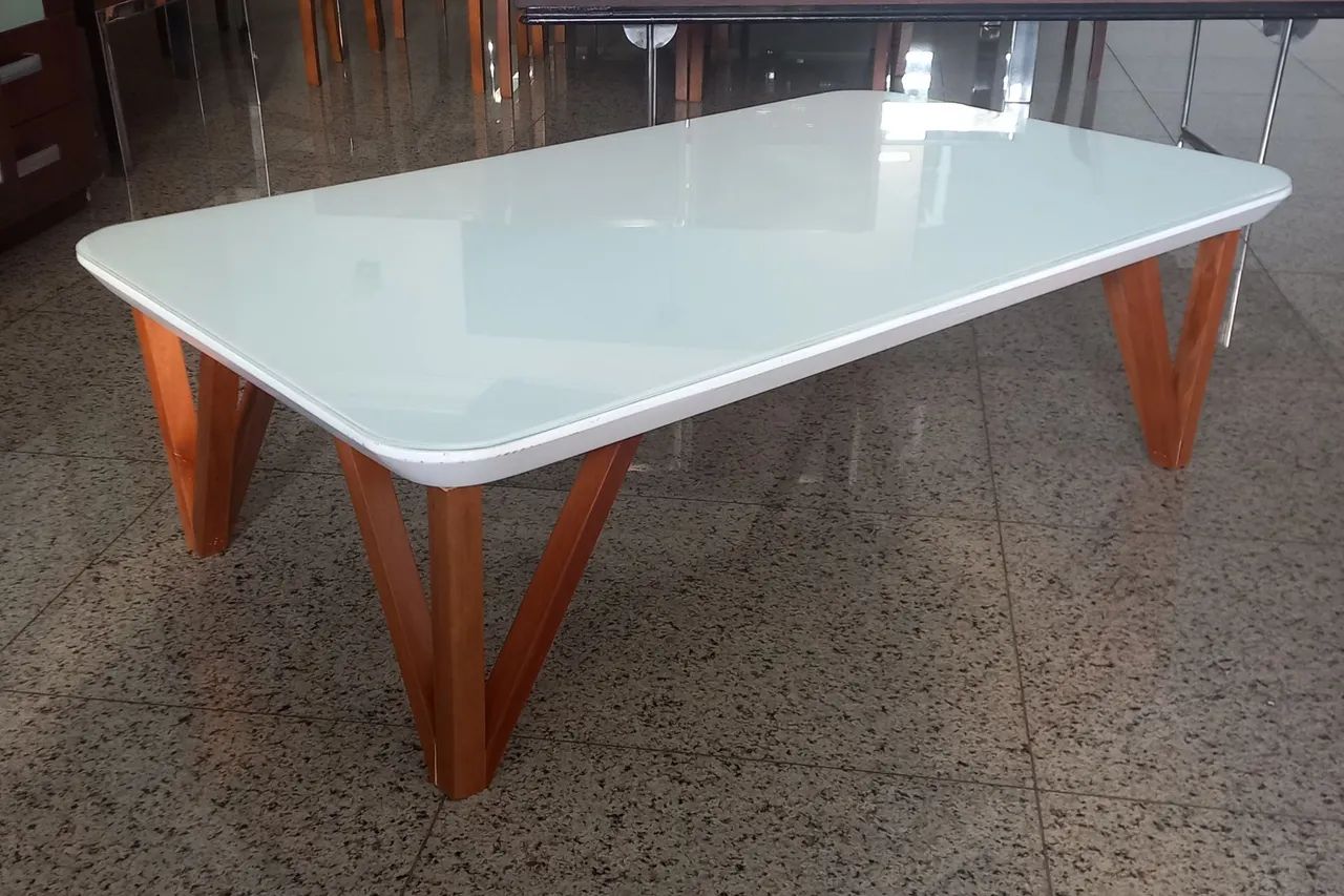 Mesa de centro em laca com vidro  - Foto 5