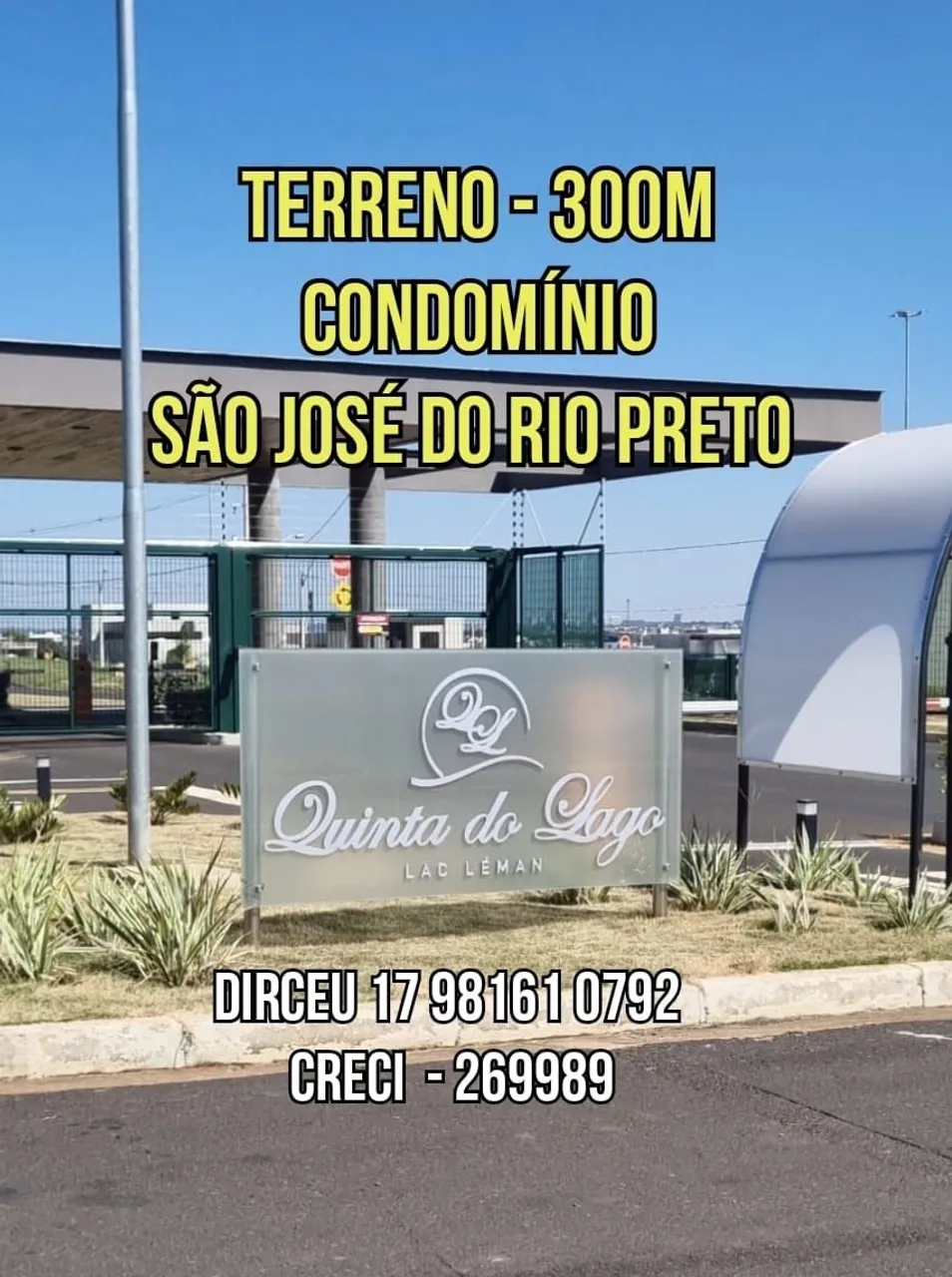 TERRENO CONDOMÍNIO PRONTO PARA CONSTRUIR