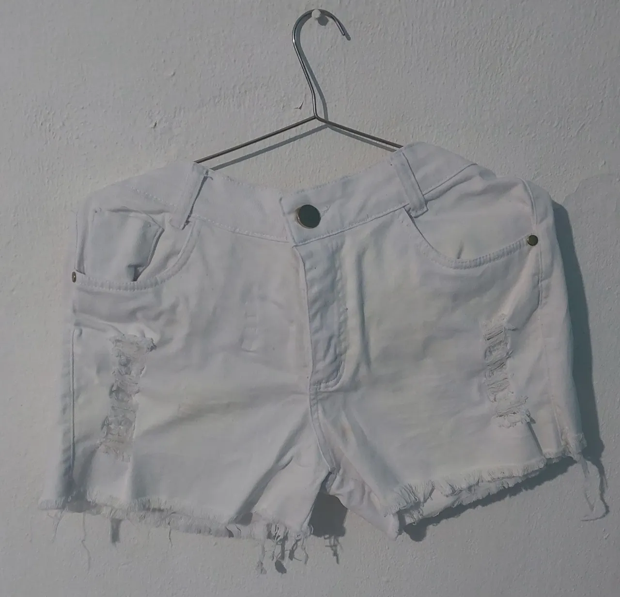 Shorts Jeans Tamanho: 44 Cor: Branca - Max Premium