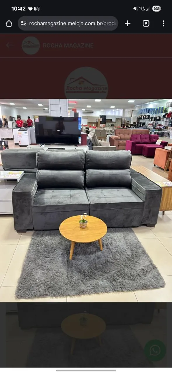SOFA RETRATIL E RECLINAVEL 2.00 NORTEFLEX